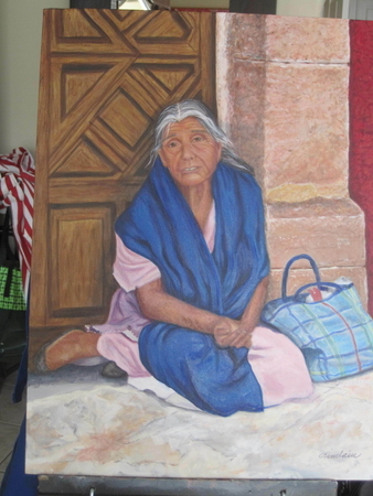 Dolores in Her Blue Rebolzo