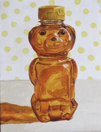 Honey Bear on Polka Dots