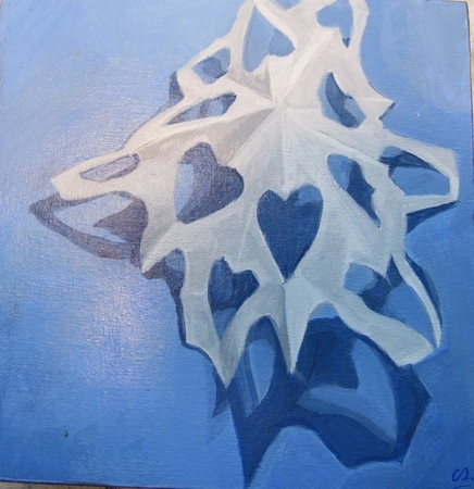 Snowflake on Cobalt