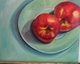Apples on a Green Plate
