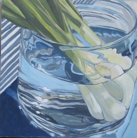Scallions in Glass